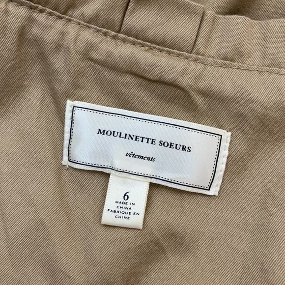 Anthropologie Moulinette Soeurs Khaki Trench Dress 6 - Picture 5 of 7